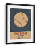 Estrella del béisbol clásica - Nicholas | Cuadro decorativo de Canvas Lab