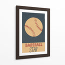 Estrella del béisbol clásica - Nicholas | Cuadro decorativo de Canvas Lab