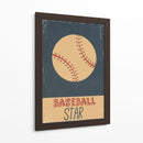 Estrella del béisbol clásica - Nicholas | Cuadro decorativo de Canvas Lab