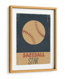Estrella del béisbol clásica - Nicholas | Cuadro decorativo de Canvas Lab