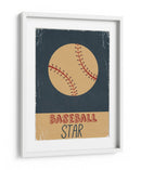 Estrella del béisbol clásica - Nicholas | Cuadro decorativo de Canvas Lab
