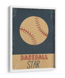 Estrella del béisbol clásica - Nicholas | Cuadro decorativo de Canvas Lab