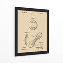 Dibujo de patente de béisbol antiguo - Andreas Magnusson | Cuadro decorativo de Canvas Lab