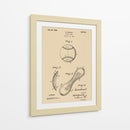Dibujo de patente de béisbol antiguo - Andreas Magnusson | Cuadro decorativo de Canvas Lab