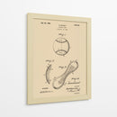 Dibujo de patente de béisbol antiguo - Andreas Magnusson | Cuadro decorativo de Canvas Lab