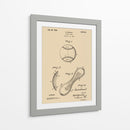 Dibujo de patente de béisbol antiguo - Andreas Magnusson | Cuadro decorativo de Canvas Lab