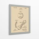Dibujo de patente de béisbol antiguo - Andreas Magnusson | Cuadro decorativo de Canvas Lab