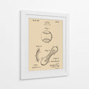 Dibujo de patente de béisbol antiguo - Andreas Magnusson | Cuadro decorativo de Canvas Lab