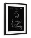 Patente de béisbol antiguo a obscuras - Andreas Magnusson | Cuadro decorativo de Canvas Lab