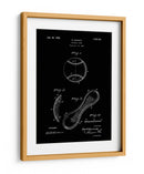 Patente de béisbol antiguo a obscuras - Andreas Magnusson | Cuadro decorativo de Canvas Lab