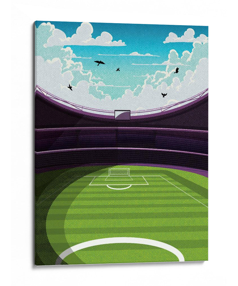 Estadio de fútbol vibrante - Nicholas | Cuadro decorativo de Canvas Lab