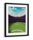 Estadio de fútbol vibrante - Nicholas | Cuadro decorativo de Canvas Lab