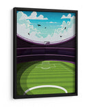 Estadio de fútbol vibrante - Nicholas | Cuadro decorativo de Canvas Lab