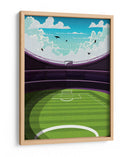 Estadio de fútbol vibrante - Nicholas | Cuadro decorativo de Canvas Lab