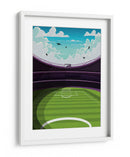 Estadio de fútbol vibrante - Nicholas | Cuadro decorativo de Canvas Lab
