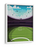 Estadio de fútbol vibrante - Nicholas | Cuadro decorativo de Canvas Lab