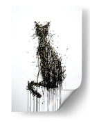 Gato dorado - DIEGO D L | Cuadro decorativo de Canvas Lab