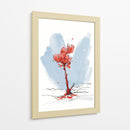 Rojo en nieve - DIEGO D L | Cuadro decorativo de Canvas Lab