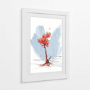 Rojo en nieve - DIEGO D L | Cuadro decorativo de Canvas Lab