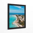 Playa Norte, Isla Mujeres desde el aire - Abner Fabian | Cuadro decorativo de Canvas Lab