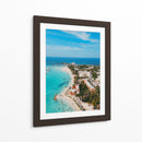 Playa Norte, Isla Mujeres desde el aire - Abner Fabian | Cuadro decorativo de Canvas Lab