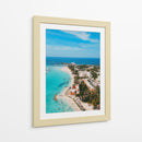 Playa Norte, Isla Mujeres desde el aire - Abner Fabian | Cuadro decorativo de Canvas Lab