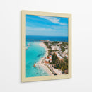Playa Norte, Isla Mujeres desde el aire - Abner Fabian | Cuadro decorativo de Canvas Lab