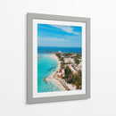 Playa Norte, Isla Mujeres desde el aire - Abner Fabian | Cuadro decorativo de Canvas Lab