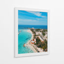 Playa Norte, Isla Mujeres desde el aire - Abner Fabian | Cuadro decorativo de Canvas Lab