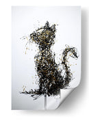 Gato dorado II - DIEGO D L | Cuadro decorativo de Canvas Lab