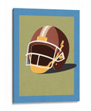 Casco de futbol americano vintage: una ilustración clásica gráfica - Fluidys Studio IV | Cuadro decorativo de Canvas Lab