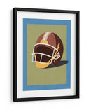 Casco de futbol americano vintage: una ilustración clásica gráfica - Fluidys Studio IV | Cuadro decorativo de Canvas Lab
