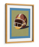 Casco de futbol americano vintage: una ilustración clásica gráfica - Fluidys Studio IV | Cuadro decorativo de Canvas Lab