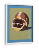 Casco de futbol americano vintage: una ilustración clásica gráfica - Fluidys Studio IV | Cuadro decorativo de Canvas Lab