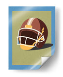 Casco de futbol americano vintage: una ilustración clásica gráfica - Fluidys Studio IV | Cuadro decorativo de Canvas Lab