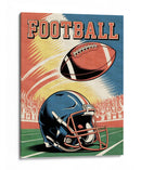 Día de partido de futbol americano retro - Andreas Magnusson | Cuadro decorativo de Canvas Lab