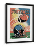 Día de partido de futbol americano retro - Andreas Magnusson | Cuadro decorativo de Canvas Lab