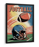 Día de partido de futbol americano retro - Andreas Magnusson | Cuadro decorativo de Canvas Lab