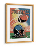 Día de partido de futbol americano retro - Andreas Magnusson | Cuadro decorativo de Canvas Lab