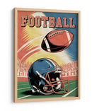 Día de partido de futbol americano retro - Andreas Magnusson | Cuadro decorativo de Canvas Lab
