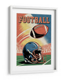Día de partido de futbol americano retro - Andreas Magnusson | Cuadro decorativo de Canvas Lab