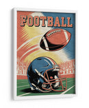 Día de partido de futbol americano retro - Andreas Magnusson | Cuadro decorativo de Canvas Lab