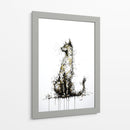 Gato dorado III - DIEGO D L | Cuadro decorativo de Canvas Lab
