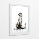 Gato dorado III - DIEGO D L | Cuadro decorativo de Canvas Lab