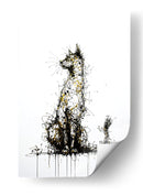 Gato dorado III - DIEGO D L | Cuadro decorativo de Canvas Lab