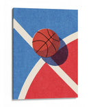 Geometría del contraste: un vistazo retro-minimalista al baloncesto - Daniel Coulmann | Cuadro decorativo de Canvas Lab