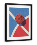 Geometría del contraste: un vistazo retro-minimalista al baloncesto - Daniel Coulmann | Cuadro decorativo de Canvas Lab