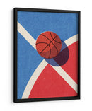 Geometría del contraste: un vistazo retro-minimalista al baloncesto - Daniel Coulmann | Cuadro decorativo de Canvas Lab