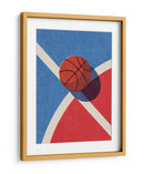 Geometría del contraste: un vistazo retro-minimalista al baloncesto - Daniel Coulmann | Cuadro decorativo de Canvas Lab