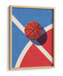 Geometría del contraste: un vistazo retro-minimalista al baloncesto - Daniel Coulmann | Cuadro decorativo de Canvas Lab